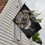 Python Snake Print House Flag