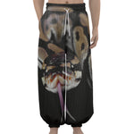 Python Snake Print Lantern Pants