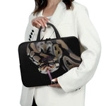 Python Snake Print Laptop Sleeve With Handle