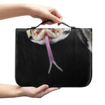 Python Snake Print Leather Bible Cover