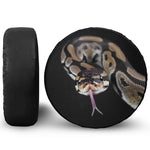 Python Snake Print Leather Spare Tire Cover