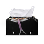 Python Snake Print Leather Tissue Box Cover