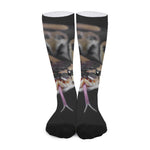 Python Snake Print Long Socks