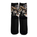 Python Snake Print Long Socks