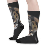 Python Snake Print Long Socks