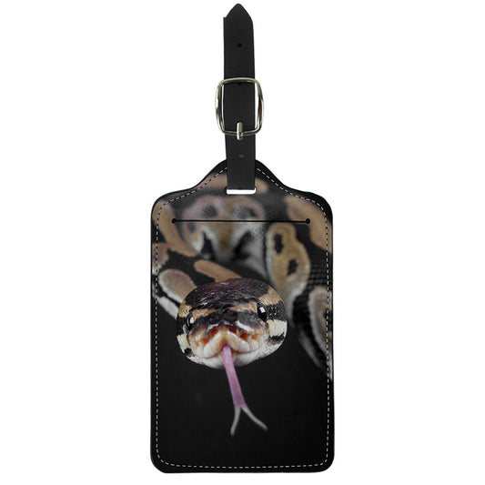 Python Snake Print Luggage Tag