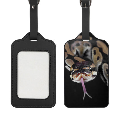 Python Snake Print Luggage Tag