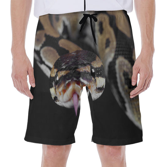 Python Snake Print Men's Beach Shorts
