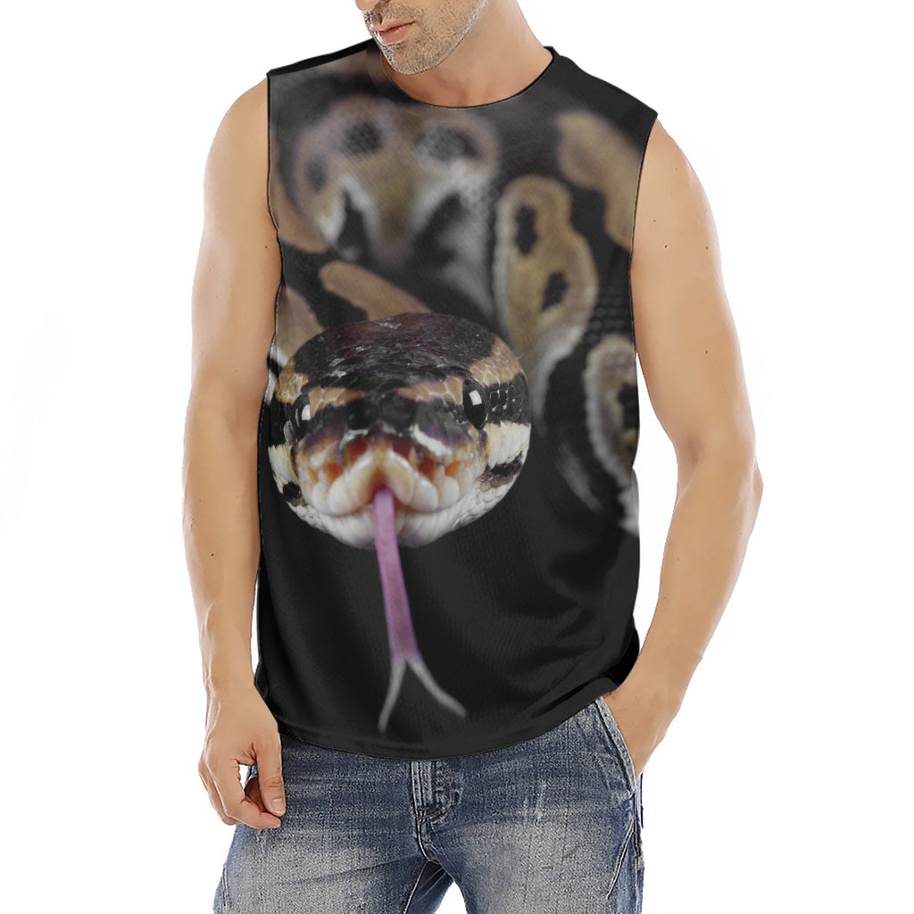 Python Snake Print Men's Fitness Tank Top