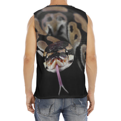 Python Snake Print Men's Fitness Tank Top