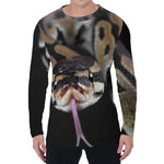 Python Snake Print Men's Long Sleeve T-Shirt