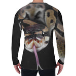 Python Snake Print Men's Long Sleeve T-Shirt