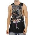 Python Snake Print Men's Muscle Tank Top