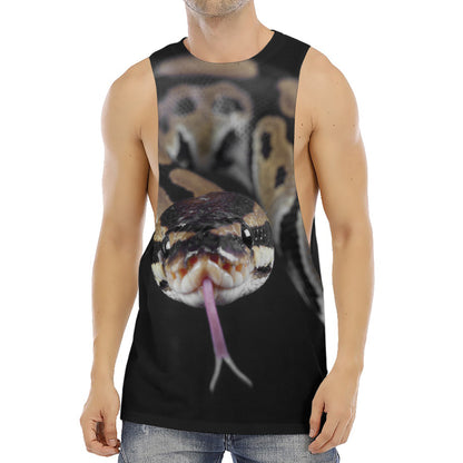 Python Snake Print Men's Muscle Tank Top