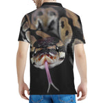 Python Snake Print Men's Polo Shirt