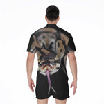 Python Snake Print Men's Rompers
