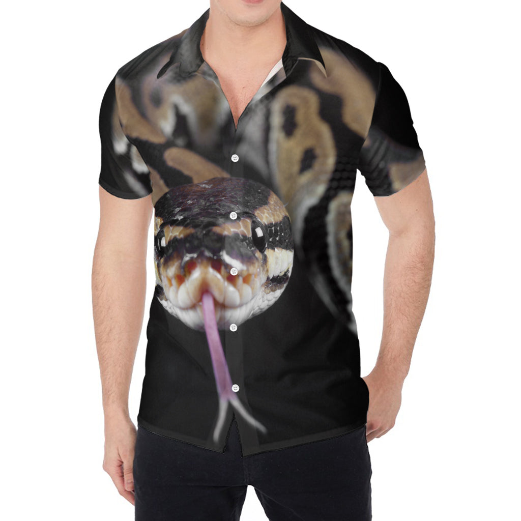 Python Snake Print Men's Shirt
