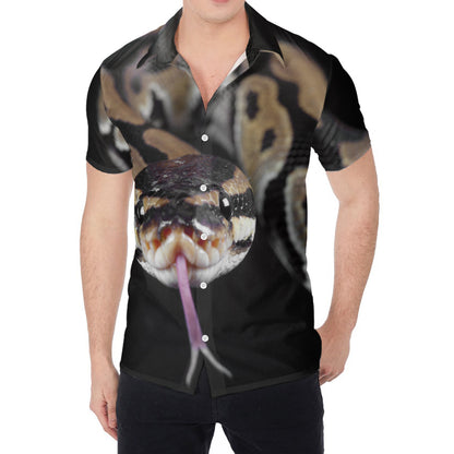 Python Snake Print Men's Shirt