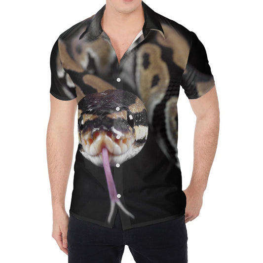 Python Snake Print Men's Shirt