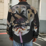 Python Snake Print Men's Shirt Jacket