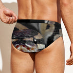 Python Snake Print Men's Swim Briefs
