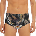 Python Snake Print Men's Triangle Swim Briefs