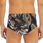 Python Snake Print Men's Triangle Swim Briefs