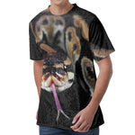 Python Snake Print Men's Velvet T-Shirt