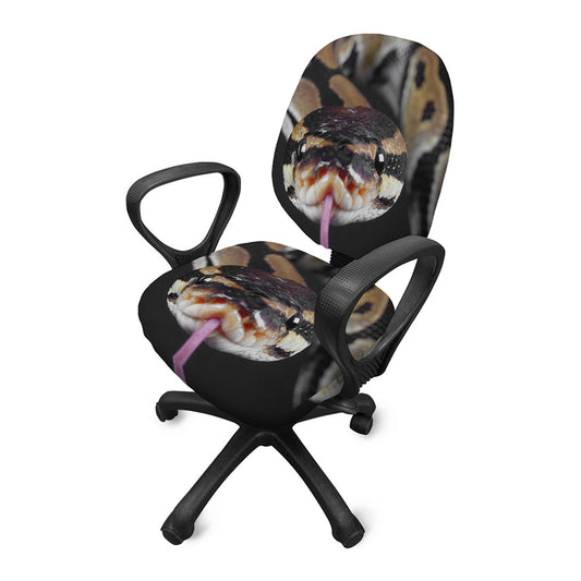 Python Snake Print Office Chair Cover