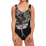 Python Snake Print One Piece Swimsuit