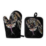 Python Snake Print Oven Mitt And Pot Holder Set