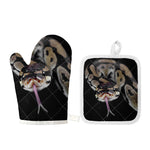 Python Snake Print Oven Mitt And Pot Holder Set