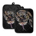 Python Snake Print Pot Holders With Pocket