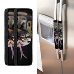 Python Snake Print Refrigerator Handle Covers