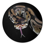 Python Snake Print Round Floor Mat