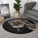 Python Snake Print Round Rug