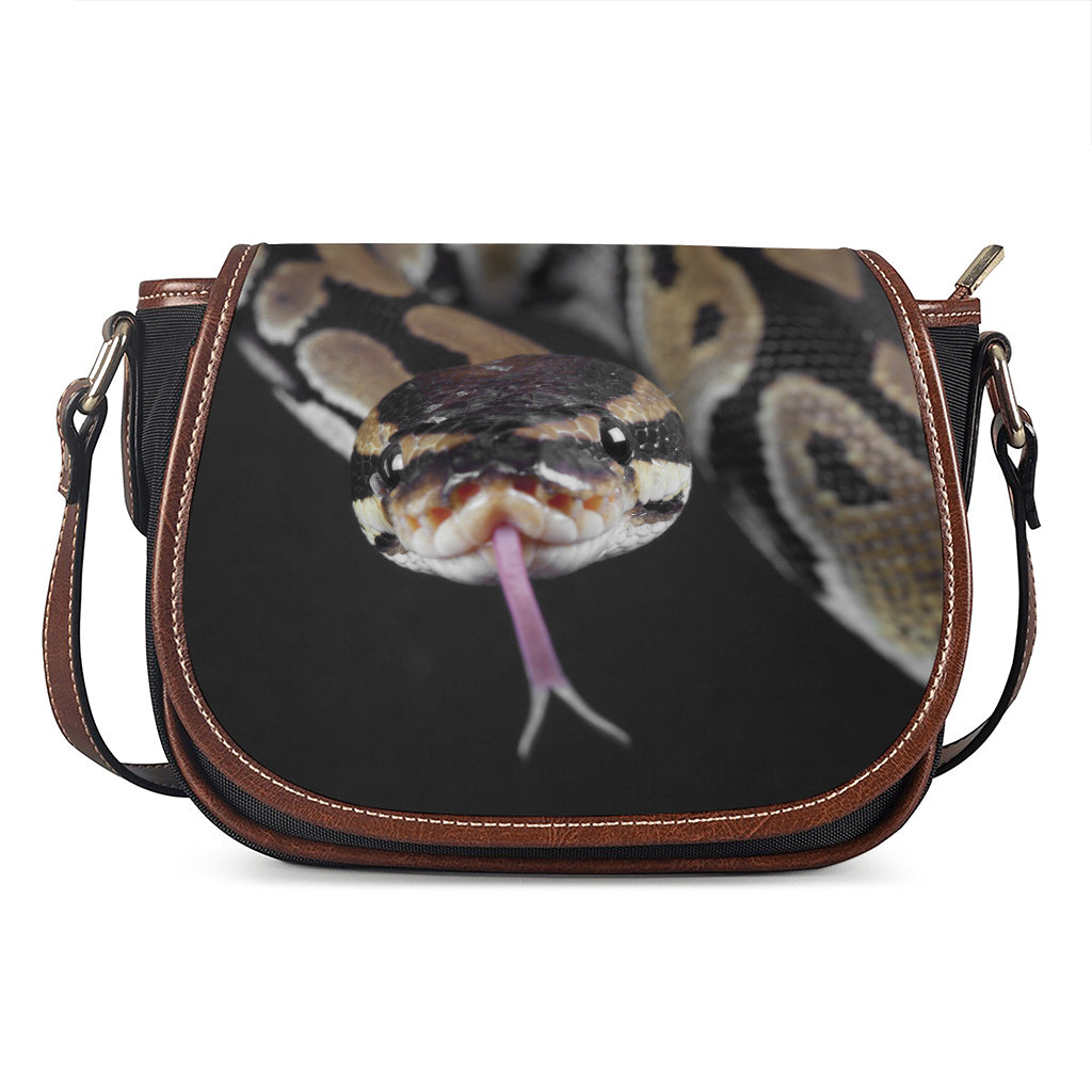 Python Snake Print Saddle Bag