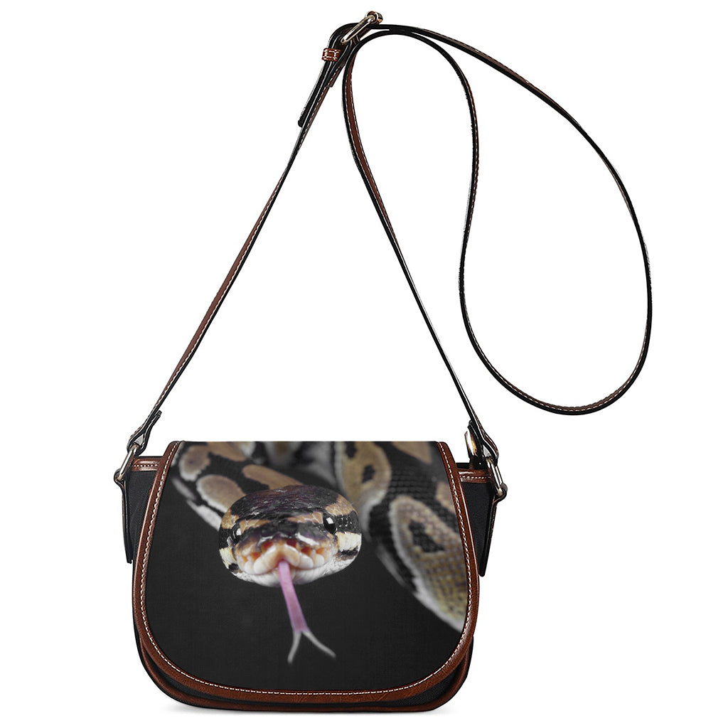 Python Snake Print Saddle Bag