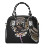 Python Snake Print Shoulder Handbag
