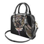 Python Snake Print Shoulder Handbag