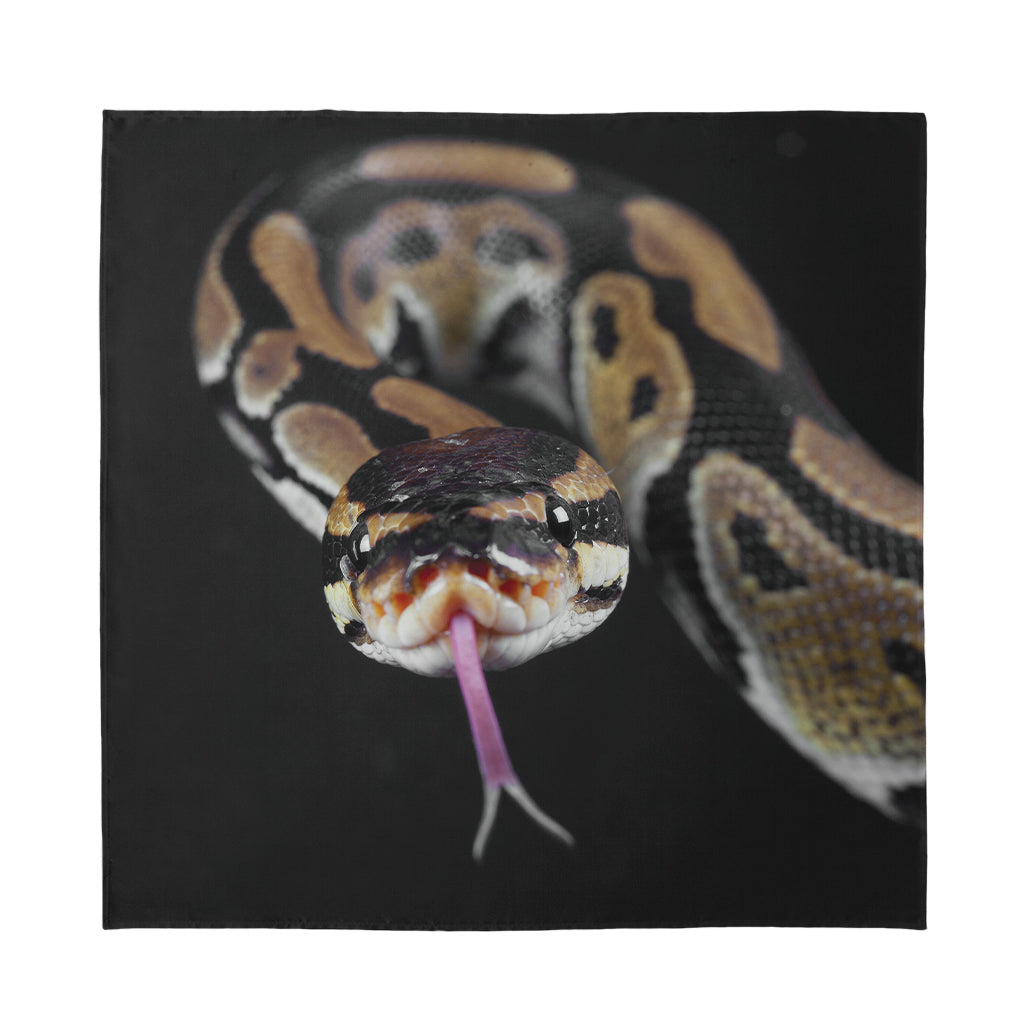 Python Snake Print Silk Bandana