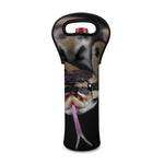 Python Snake Print Single Neoprene Wine Tote