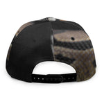 Python Snake Print Snapback Cap