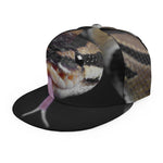 Python Snake Print Snapback Cap