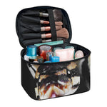 Python Snake Print Travel Makeup Bag