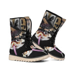Python Snake Print Winter Boots