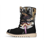 Python Snake Print Winter Boots
