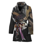 Python Snake Print Women's Bathrobe