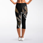 Python Snake Print Women's Capri Leggings