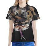 Python Snake Print Women's Polo Shirt